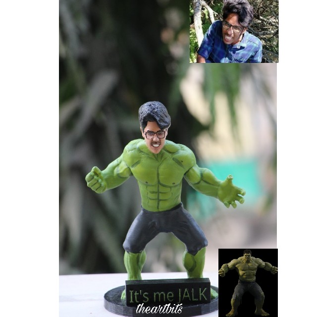 3d miniature super hero